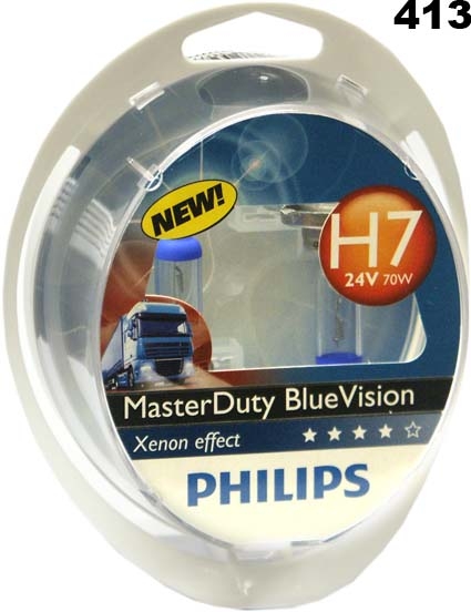 Philips žárovka H7 MasterDuty BlueVision 24V 