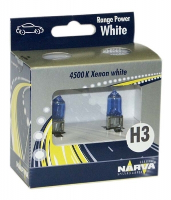H3 12V 55W RANGE POWER WHITE v plast.krabičce NARVA