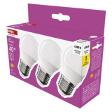 LED žárovka Classic Mini Globe / E27 / 4,2 W (40 W) / 470 lm / neutrální bílá set 3ks