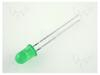LED 5mm green 20÷60mcd 60° Front: convex 2.2÷2.5V