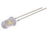 LED 5mm white warm 28000÷38000mcd 30° Front: convex 2.9÷3.6V