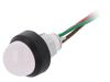 Kontrolka: LED vypouklá červená/zelená 24VDC 24VAC Ø13mm