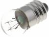 Žárovka: miniaturní E10 12VDC 100mA Baňka: kulová 1,2W L: 24mm