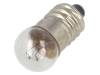 Žárovka: miniaturní E10 24VDC 50mA Baňka: kulová 1,2W průměr: 11,5mm