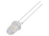 LED 5mm white warm 90000÷110000mcd 8° Front: convex 2.8÷3.6V