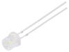 LED bílá studená 5mm 2180÷2500mcd 140° Čelo: plochý Poč.výv: 2