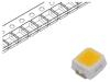 LED SMD bílá teple 5÷7,8lm 1500÷2800mcd 2700K 120° 20mA