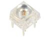 LED Super Flux červená 7,62x7,62mm 9,5÷11lm 120° 60mA