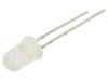 LED modrá 5mm 500mcd 10° Čelo: vypouklé 3,7VDC Poč.výv: 2