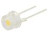 LED bílá teple 8mm 100° Čelo: vypouklé 2,9÷3,8VDC Poč.výv: 2