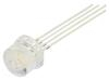 LED RGB 8mm 100° Čelo: vypouklé 2,1÷2,6/2,9÷3,4VDC Poč.výv: 4