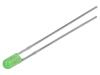 LED zelená 3mm 3800mcd 60° Čelo: vypouklé 1,6÷2,4VDC