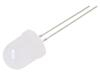 LED bílá 10mm 10000÷12000mcd 30° Čelo: vypouklé 2,7÷3,4VDC