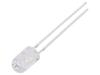 LED bílá 5mm 10000÷12000mcd 30° Čelo: vypouklé 2,8÷3,6VDC