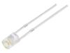 LED bílá teple 3mm 250÷300mcd 140° Čelo: vyduté 2,7÷3,2VDC