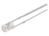 LED oranžová 3mm 180÷220mcd 140° Čelo: vyduté 1,9÷2,4VDC