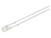 LED žlutá 3mm 500÷750mcd 140° Čelo: plochý 5VDC Poč.výv: 2