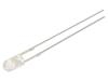 LED bílá teple 3mm 18000÷22000mcd 30° Čelo: vypouklé -30÷85°C