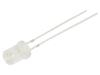 LED modrá 5mm 330÷500mcd 120° Čelo: vyduté 2,9÷3,4VDC 102mW