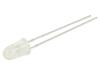 LED tyrkysová 5mm 15000÷32000mcd 10° Čelo: vypouklé Poč.výv: 2