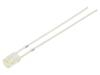 LED bílá teple 3mm 500÷750mcd 140° Čelo: vyduté 12VDC 225mW