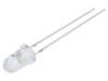 LED bílá teple 5mm 60000mcd 8° Čelo: vypouklé 5,5÷20VDC 320mW