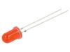 LED červená 5mm 220÷330mcd 60° Čelo: vypouklé 1,8÷2,2VDC 66mW