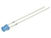 LED modrá 3mm 500÷750mcd 60° Čelo: vyduté 2,8÷3,6VDC -30÷85°C