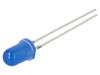 LED modrá 5mm 220÷330mcd 60° Čelo: vypouklé 2,8÷3,4VDC 102mW