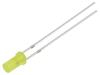 LED žlutá 3mm 150÷220mcd 140° Čelo: plochý 1,8÷2,6VDC 78mW
