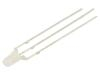 LED červeno/modrá 3mm 1120÷1560mcd,1560÷2180mcd 30° -30÷85°C