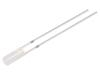LED bílá teple 3mm 500÷750mcd 110° Čelo: plochý 2,9÷3,4VDC