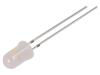 LED bílá teple 5mm 1560÷2180mcd 30° Čelo: vypouklé 3÷5VDC