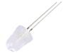 LED červená 10mm 8° Čelo: vypouklé 2,1÷2,6VDC Poč.výv: 2 78mW
