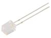 LED bílá teple obdélníkový 5x5x7mm 750÷1120mcd 140° 10mA