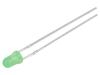 LED 3mm zelená 750÷1120mcd 40° Čelo: vypouklé 2,9÷3,4V 102mW