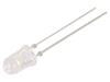 LED bílá teple 5mm 4200÷5800mcd 60° Čelo: vypouklé 2,9÷3,4VDC