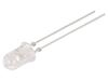 LED červená 5mm 3000÷4200mcd 60° Čelo: vypouklé 2,1÷2,6VDC