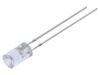 LED modrá 5mm 220÷330mcd 120° Čelo: vyduté 5VDC Poč.výv: 2