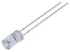LED červená 5mm 100÷150mcd 120° Čelo: vyduté 5VDC Poč.výv: 2