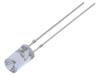 LED zelená 5mm 750÷1120mcd 120° Čelo: vyduté 5VDC Poč.výv: 2