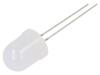 LED bílá studená 10mm 5800mcd 30° Čelo: vypouklé 5,5÷20VDC