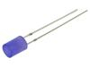 LED modrá 5mm 220mcd 140° Čelo: plochý 3,1÷3,4VDC Poč.výv: 2