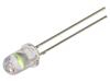 LED modrá (ice blue) 5mm 60° Čelo: vypouklé 11,5÷12VDC 420mW