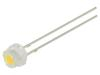 LED bílá teple 4,8mm 140° Čelo: vypouklé 11,5÷12VDC Poč.výv: 2
