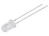 LED zelená 5mm 8400÷10000mcd 90° Čelo: vypouklé 2,7÷3VDC