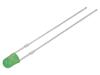 LED zelená 3mm 750÷1120mcd 40° Čelo: vypouklé 2,9÷3,4VDC