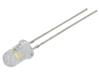 LED bílá teple 5mm 8400÷10000mcd 90° Čelo: vypouklé 2,7÷3VDC
