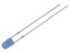 LED modrá 3mm 330÷500mcd 40° Čelo: vypouklé 2,9÷3,4VDC 102mW