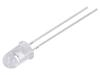 LED žlutá 5mm 5800÷7000mcd 90° Čelo: vypouklé 2,1÷2,6VDC